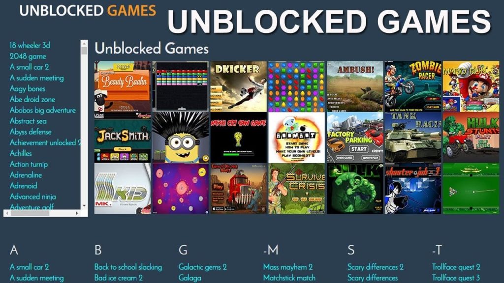 Unblocked Games the Advanced Method